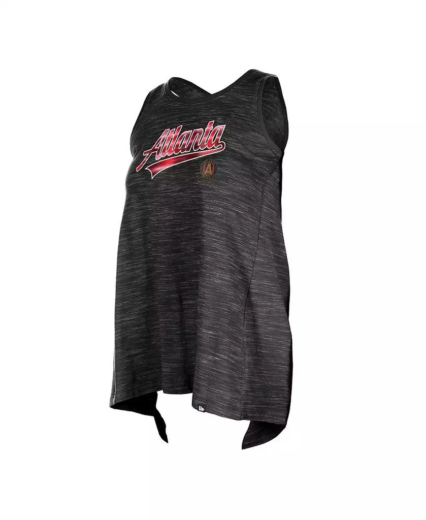 5th & Ocean Women's Black Atlanta United FC Athletic Cross Back Tank Top 3