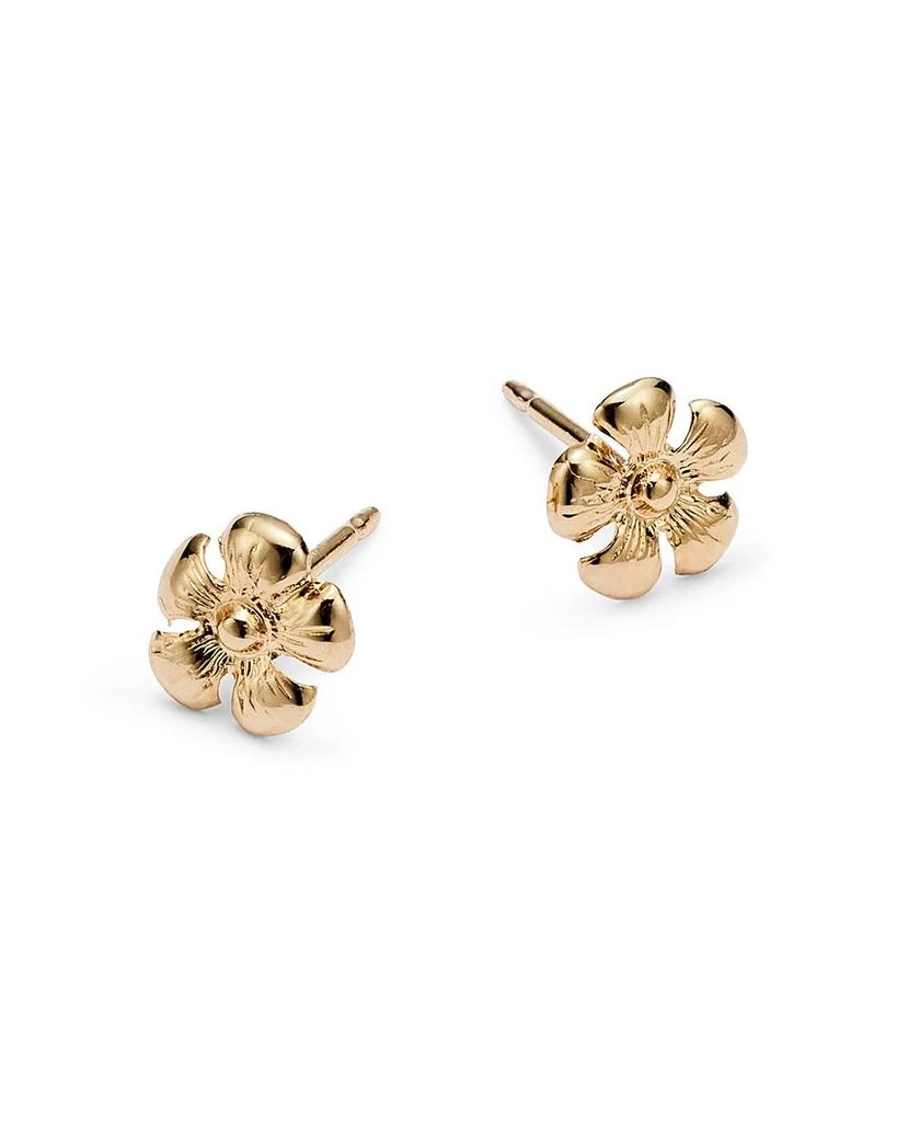 Moon & Meadow Daisy Stud Earrings in 14K Yellow Gold 3