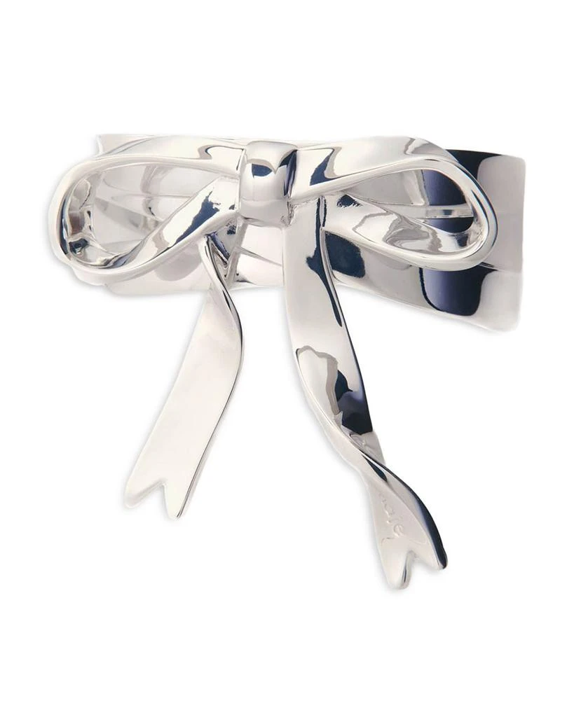 Maje Polished Bow Cuff Bangle Bracelet 1