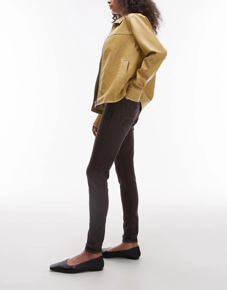 Topshop Topshop Joni high rise super skinny  jean in brown 3