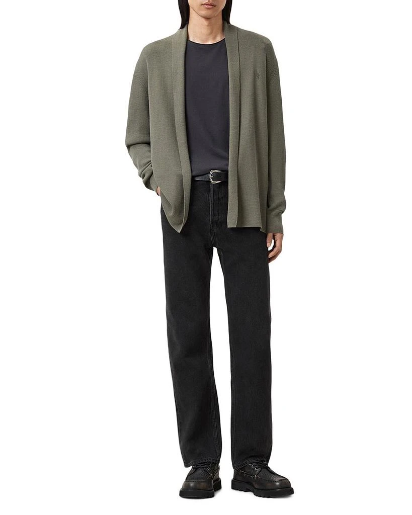 ALL SAINTS Mode Regular Fit Merino Wool Open Cardigan Sweater 2