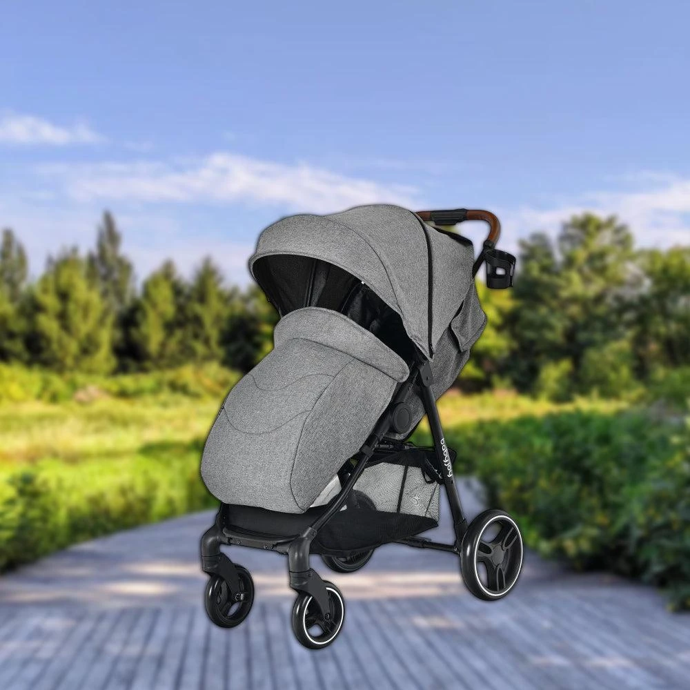 Hivvago Elevated Baby Stroller with Single-Hand Folding Design