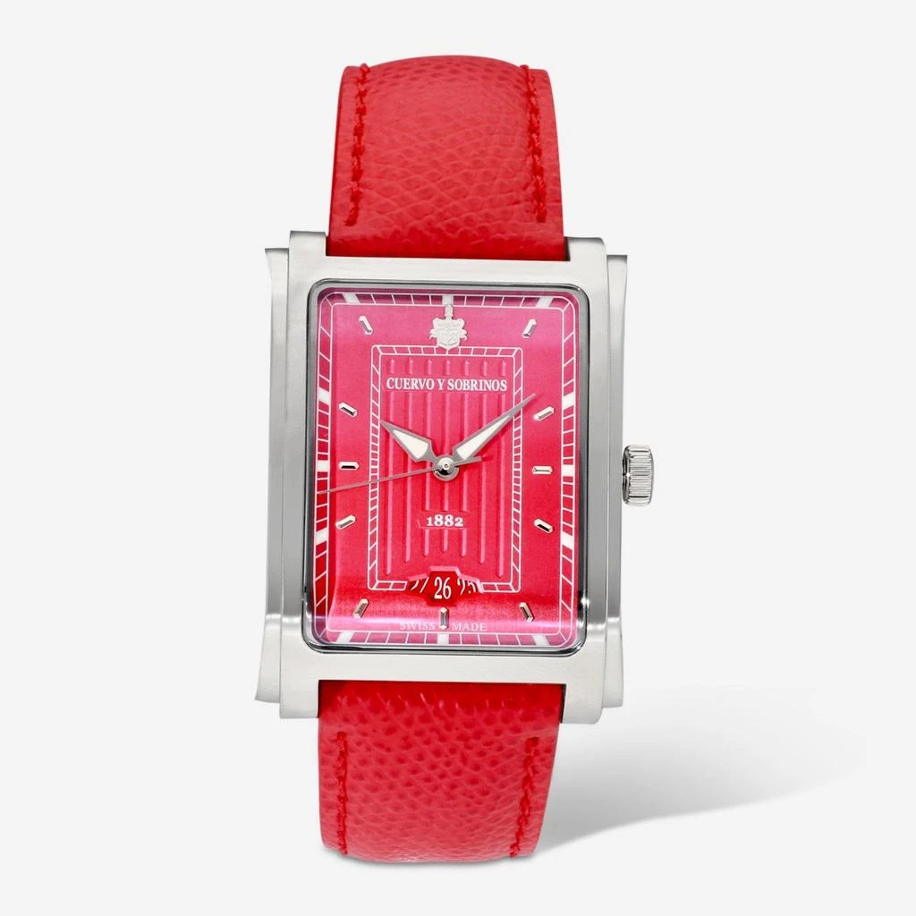 CUERVO Y SOBRINOS Cuervo Y Sobrinos Prominente Caramelo Stainless Steel 32 x 43mm Automatic Ladies Watch 1015.1BX 1