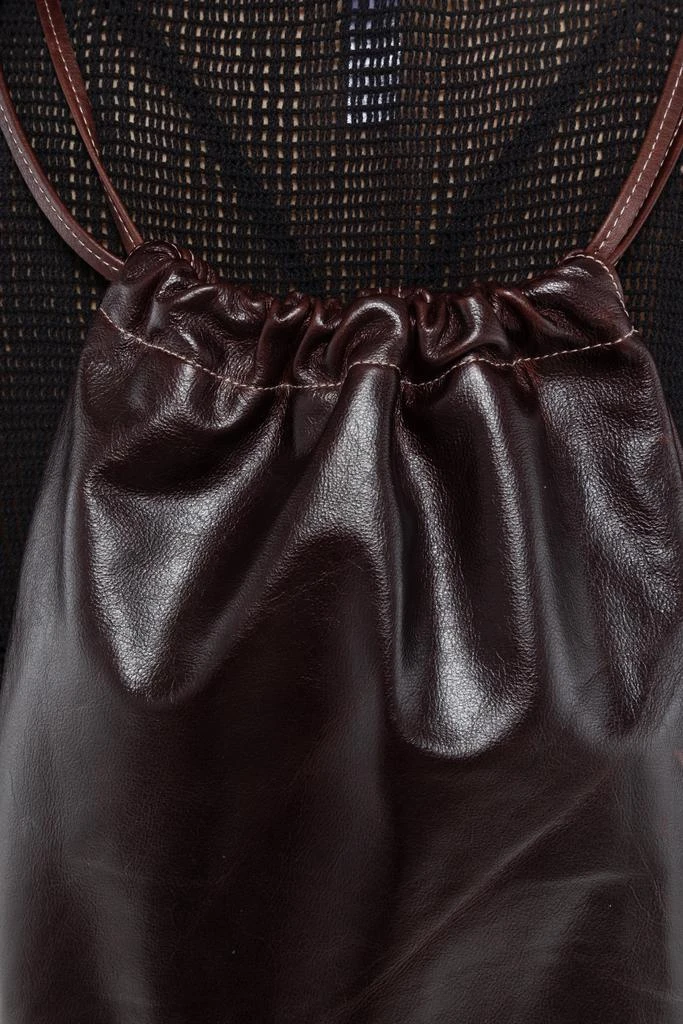Los Angeles Apparel RLH3414 - Unisex Leather Drawstring Backpack 39