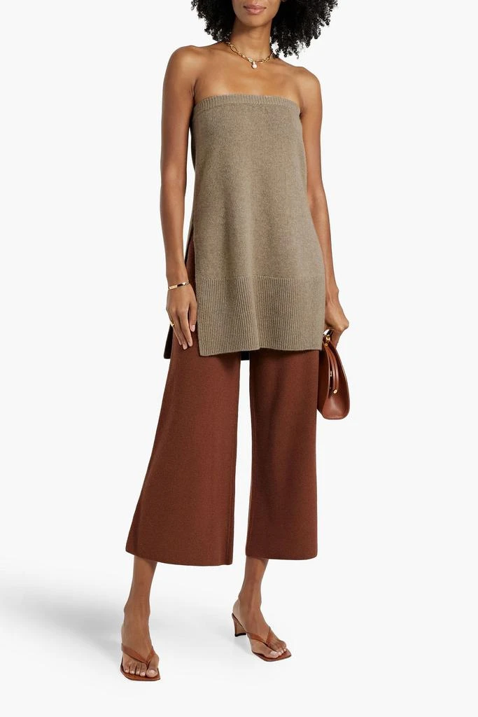 Lisa Yang Gabriella strapless cashmere top 2