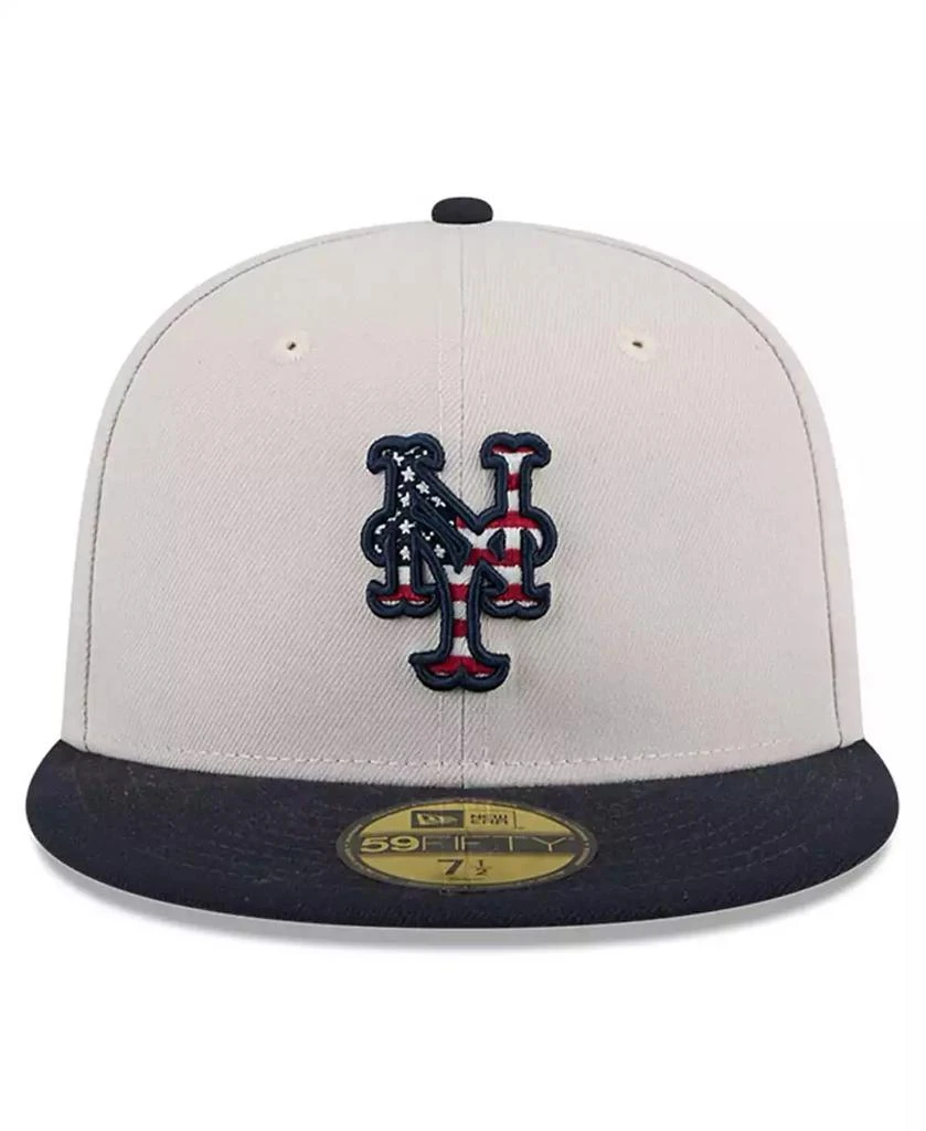 New Era Men's Black New York Mets 2024 Fourth of July 59FIFTY Fitted Hat 4
