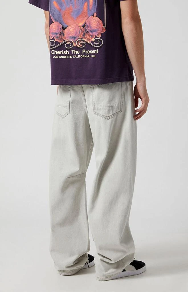 PacSun Mason Baggy Barrel Jeans Gray 3