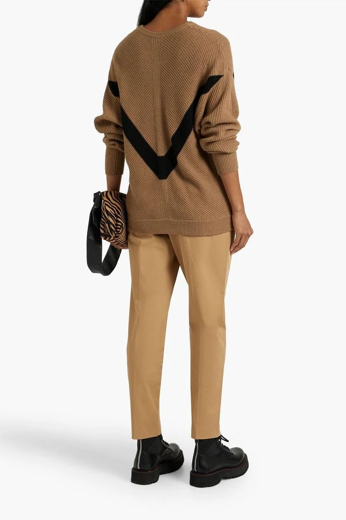 RED Valentino Cotton-blend twill tapered pants 3