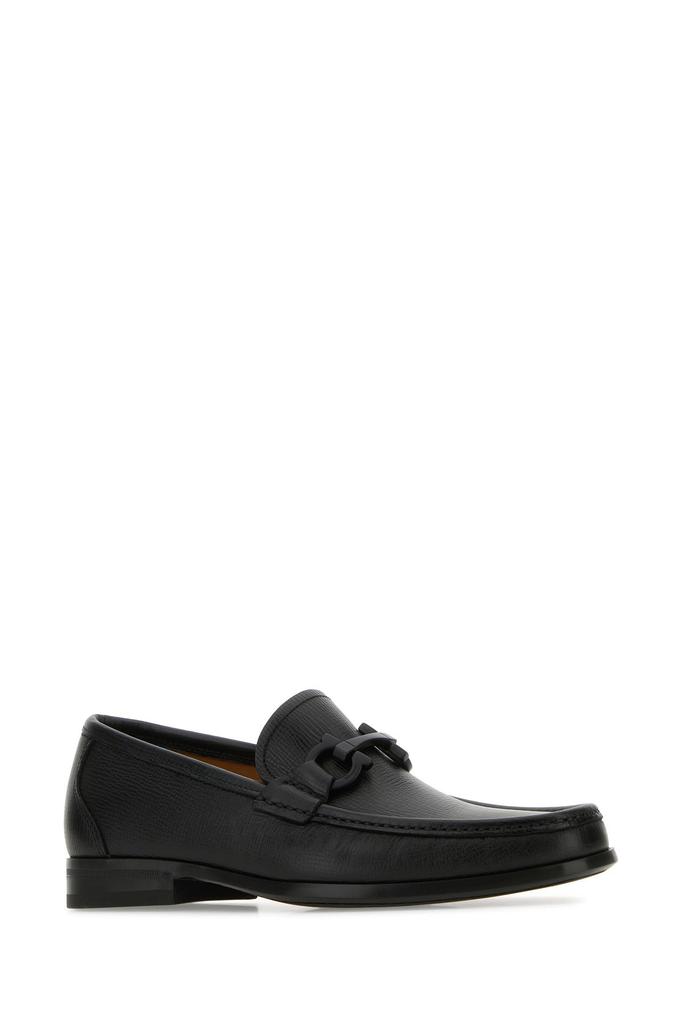 Salvatore Ferragamo Black leather Grandioso loafers