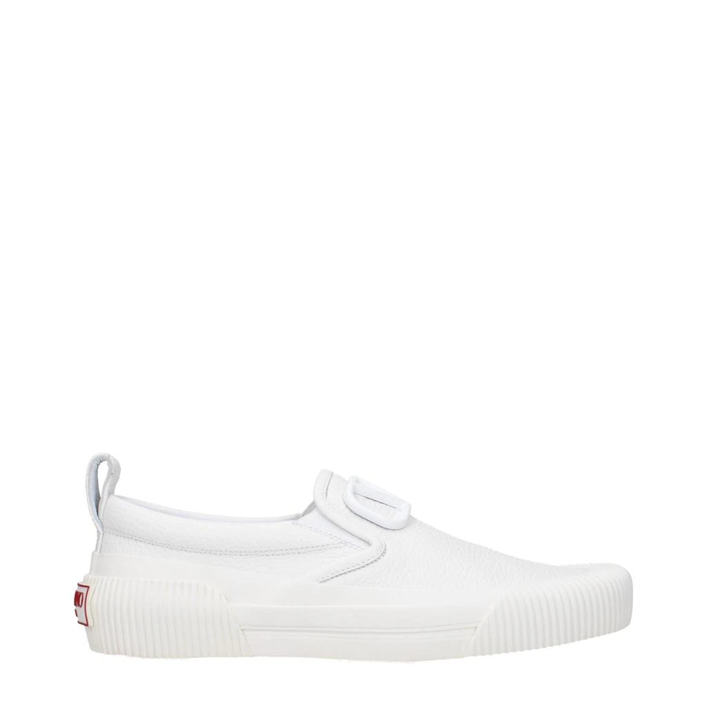 Valentino Garavani White Leather Slip-On Loafers – On Sale  display picture 3