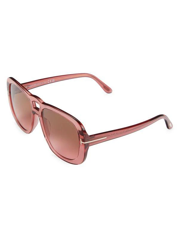 Tom Ford 56MM Rectangle Sunglasses 2