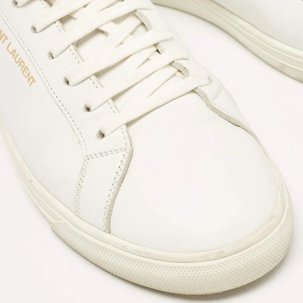 Yves Saint Laurent Saint Laurent White Leather Court Classic Sneakers Size 39 7