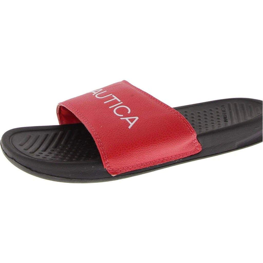 Nautica Bretton Mens Logo Flat Slide Sandals 1