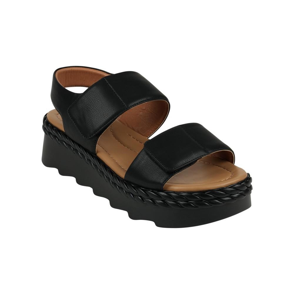 GC Shoes Women's Voss Double Band Adjustable Strap Platform Sandals