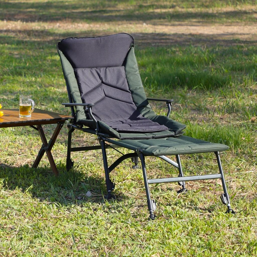 Streamdale Furniture Streamdale Folding Reclining Camping Chair with Footrest 2