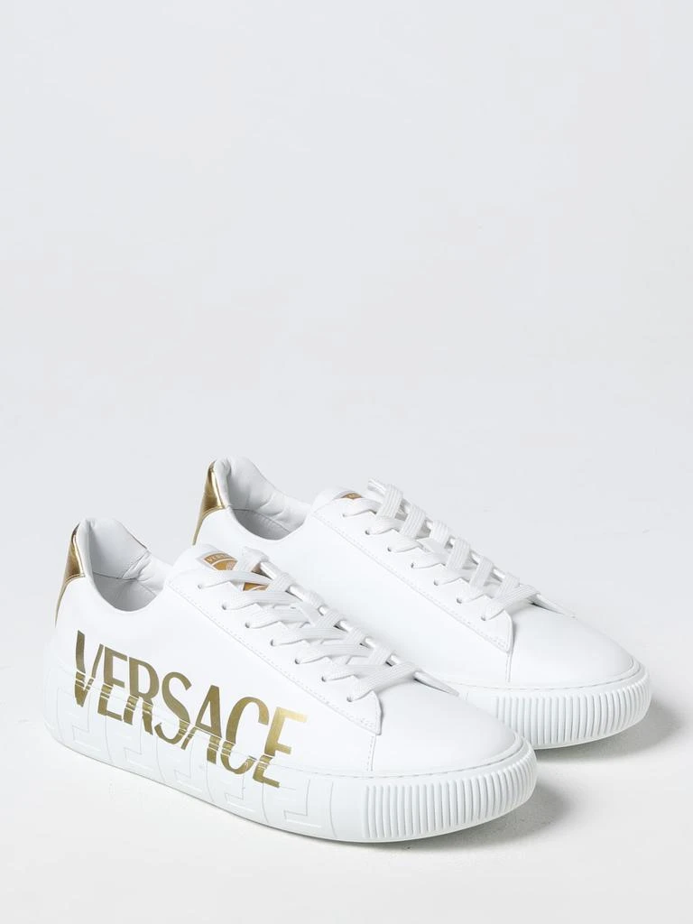 VERSACE Versace sneakers in leather with printed logo 2