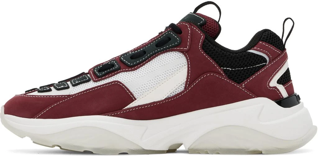 AMIRI White & Burgundy Bone Runner Sneakers 3