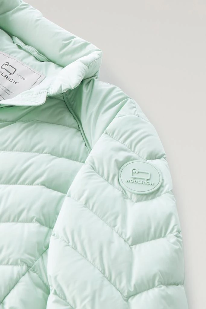 Woolrich Short Padded Jacket with Chevron Quilting - Women - Black 3
