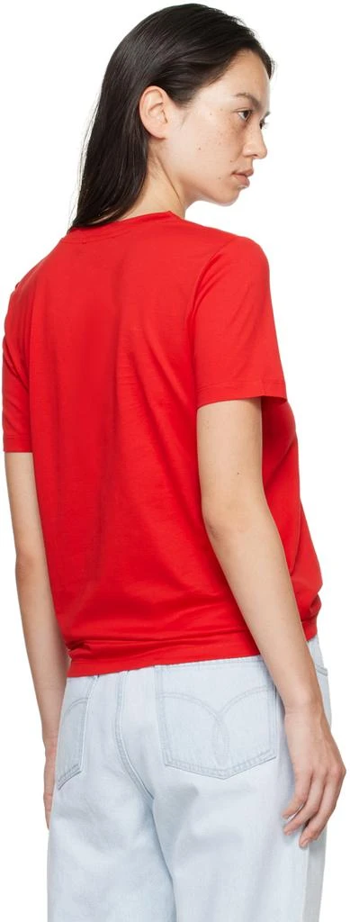 Balmain Red 'Balmain Paris' T-shirt 3