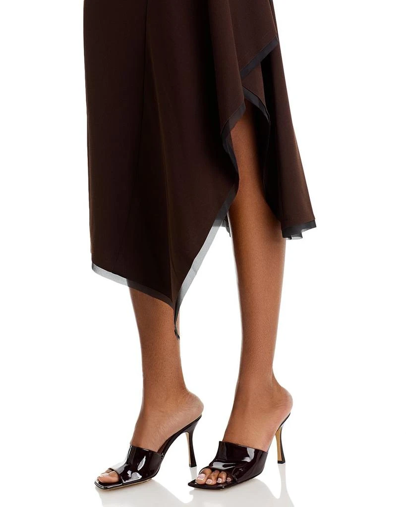 Jason Wu Boat Neck Fit and Flare Crepe Dress 2