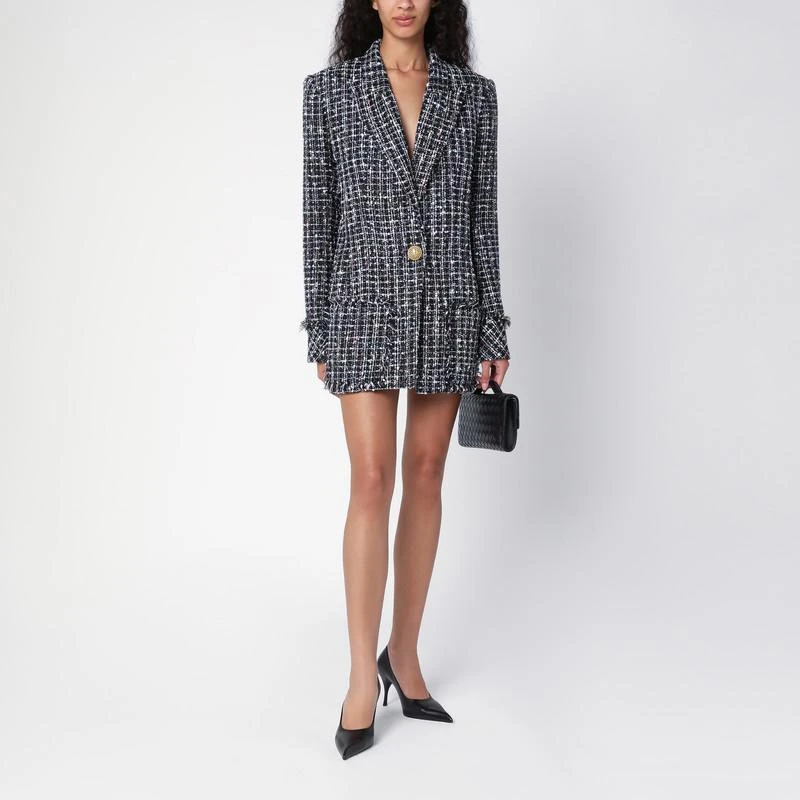 Balmain Single-breasted tweed blazer dress 2