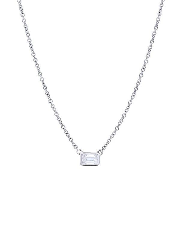 Nephora 14K White Gold & 0.24 TCW Diamond Pendant Necklace 1