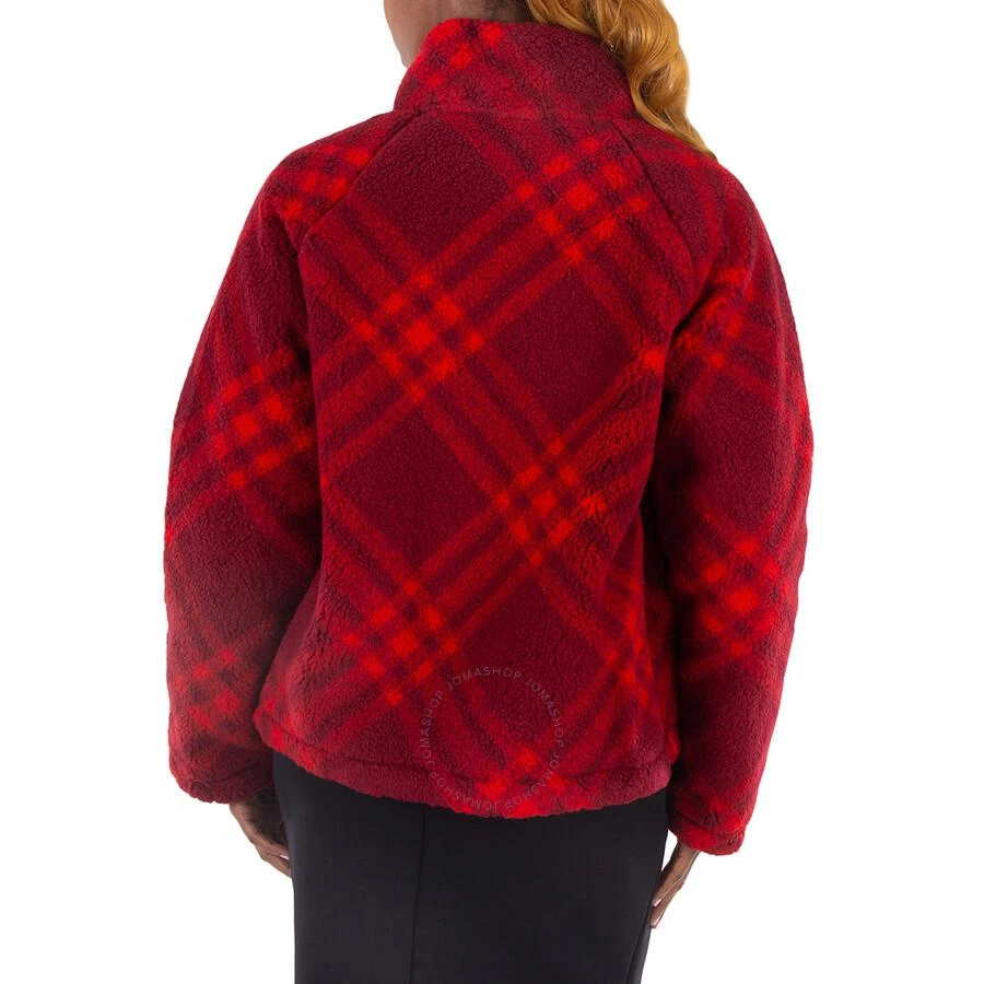 Burberry Ladies Reversible Checked Fleece Bomber Jacket 3