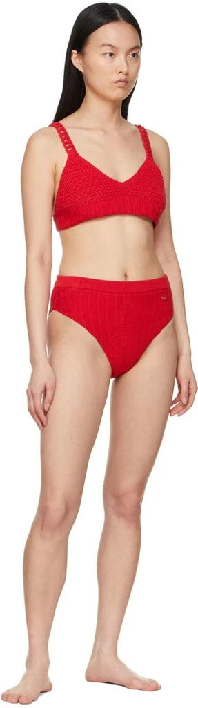 Recto Red Cotton Bikini 4