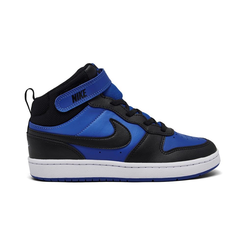 Nike Little Boys' Court Borough Mid 2 Fastening Strap Casual Sneakers from Finish Line
