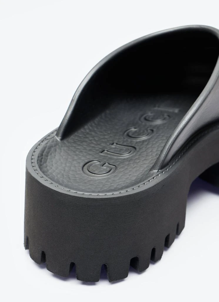 Gucci Perforated G Platform Mules 5