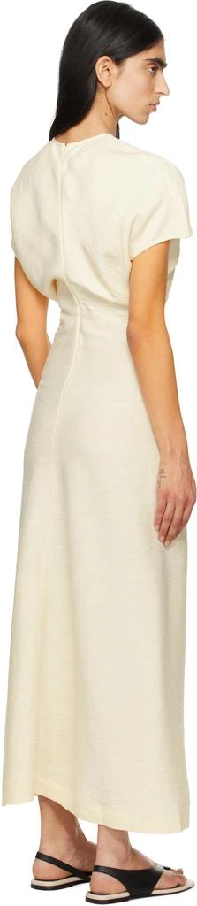 white long sleeve off the shoulder dress Lou | White One-Shoulder Asymmetric Maxi Dress