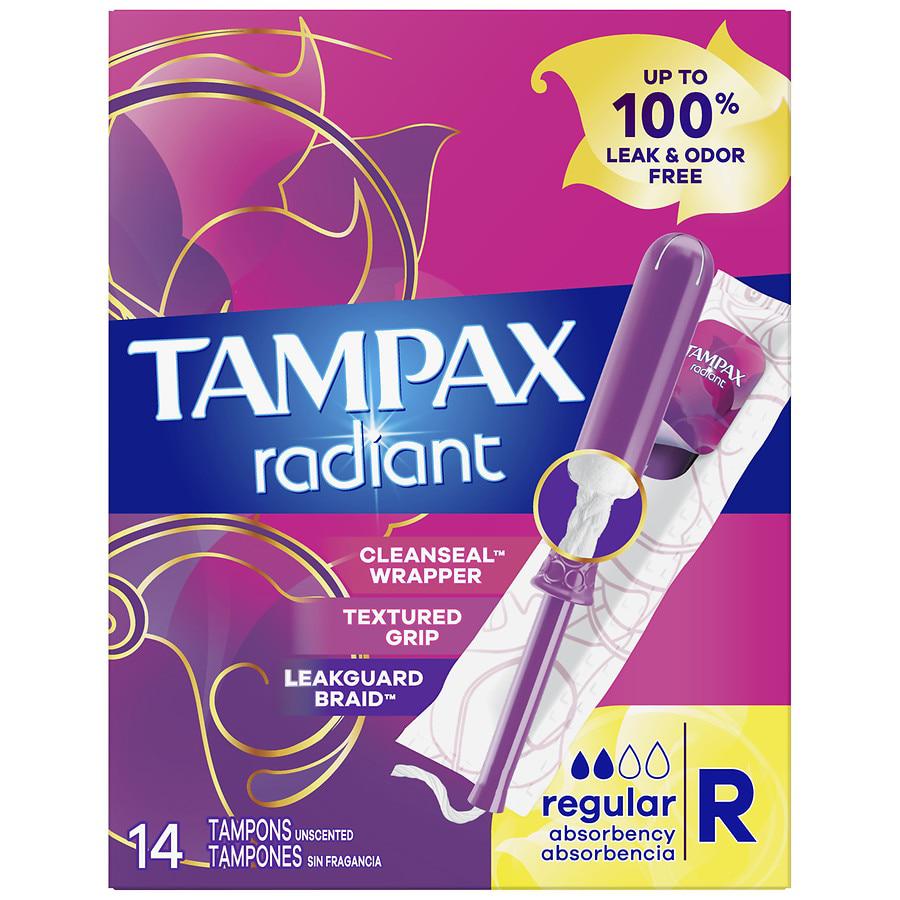 Tampax Radiant Radiant Tampons Unscented