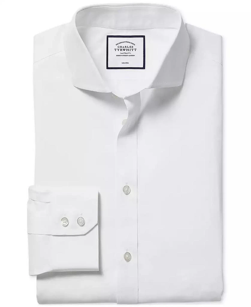 Charles Tyrwhitt Men's Slim-Fit Poplin Dress Shirt 5
