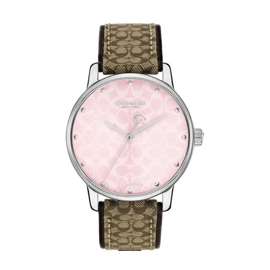 Coach Grand Quartz Pink Dial Ladies Watch 14503873 1