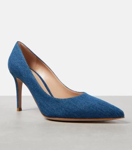 Gianvito Rossi Gianvito 85 denim pumps 5