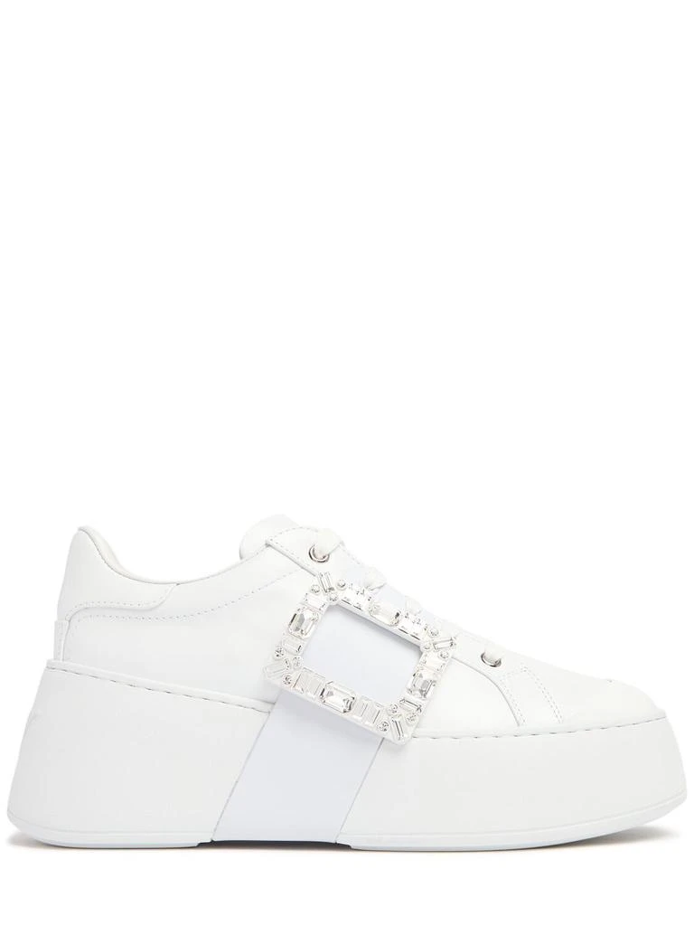 Roger Vivier Viv Skate Crystal Buckle High Sneakers 1