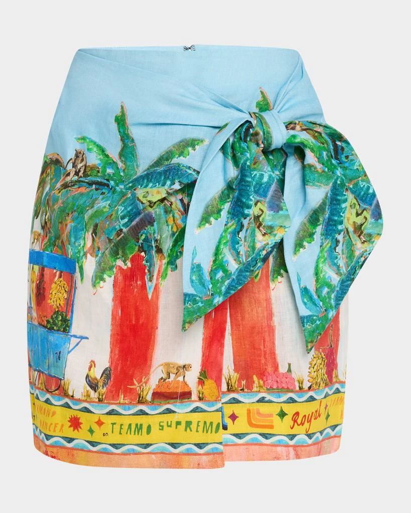 ALEMAIS All Aboard Wrap Mini Skirt 1