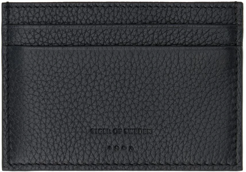 Tiger of Sweden Black Wharf Card Holder 1