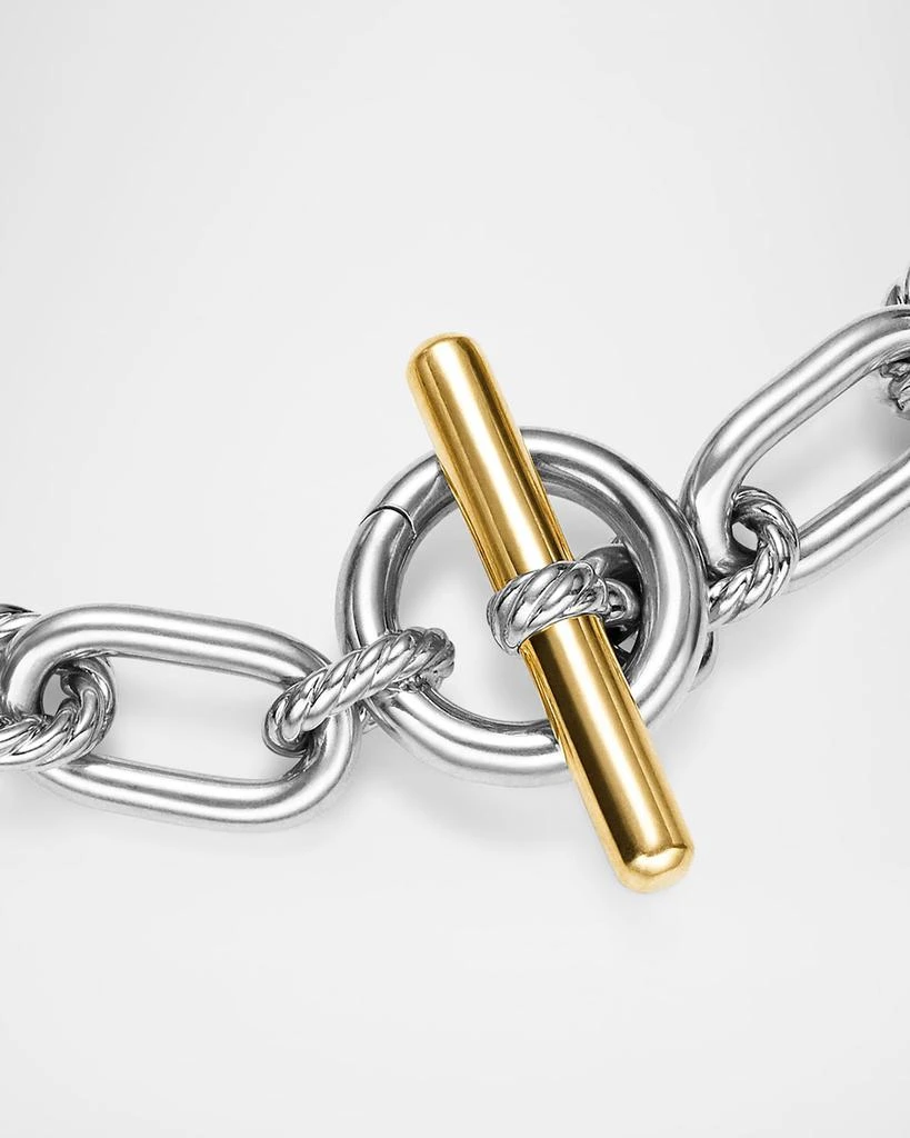 David Yurman DY Madison Toggle Chain Necklace with 18K Gold in Silver 4