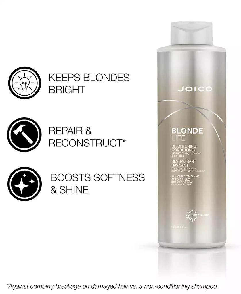 JOICO Blonde Life Brightening Conditioner, 33.8 oz. 2