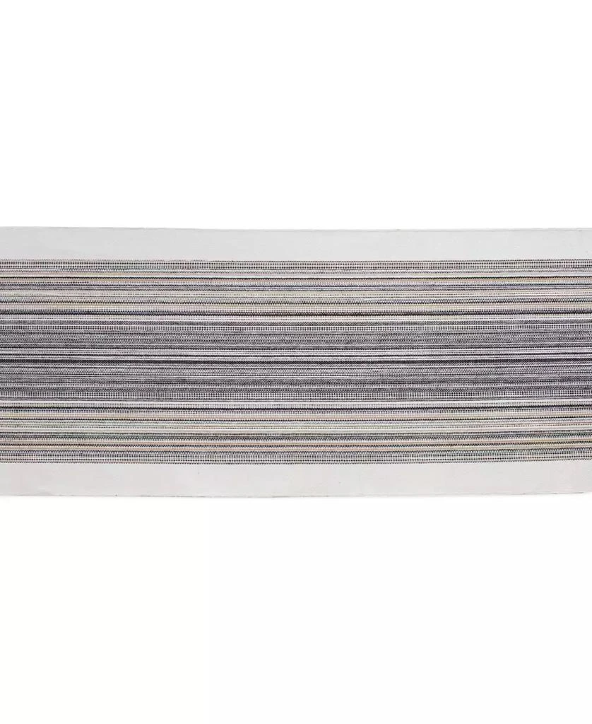 Design Imports Striped Fringed Table Runner, 14" x 72" 11