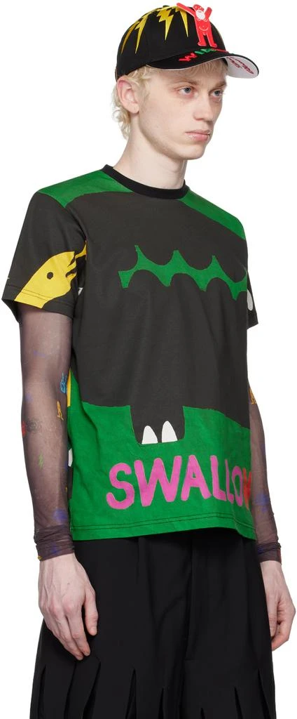 Walter Van Beirendonck Green Banner T-Shirt 2