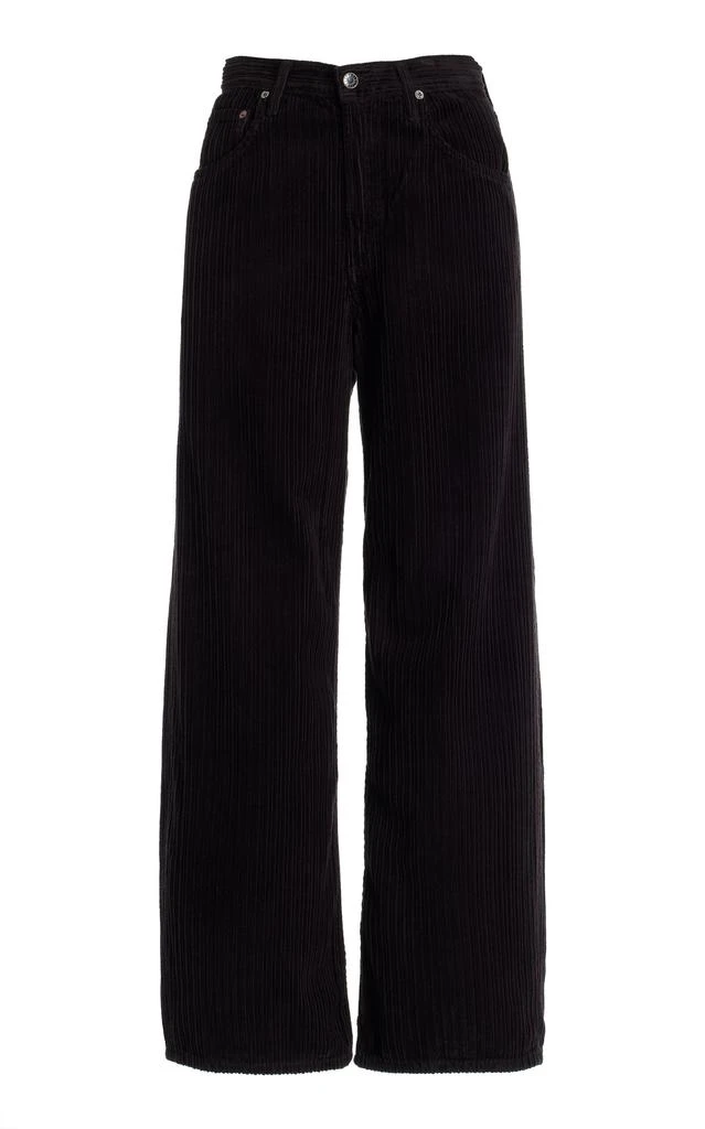AGOLDE Agolde - Low Curve Rigid Mid-Rise Tapered Jeans - Black - 32 - Moda Operandi 1