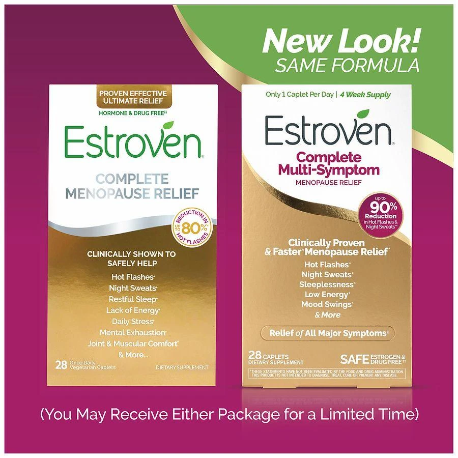 Estroven Complete Multi-Symptom Menopause Supplement, Night Sweats & Hot Flash Relief 3