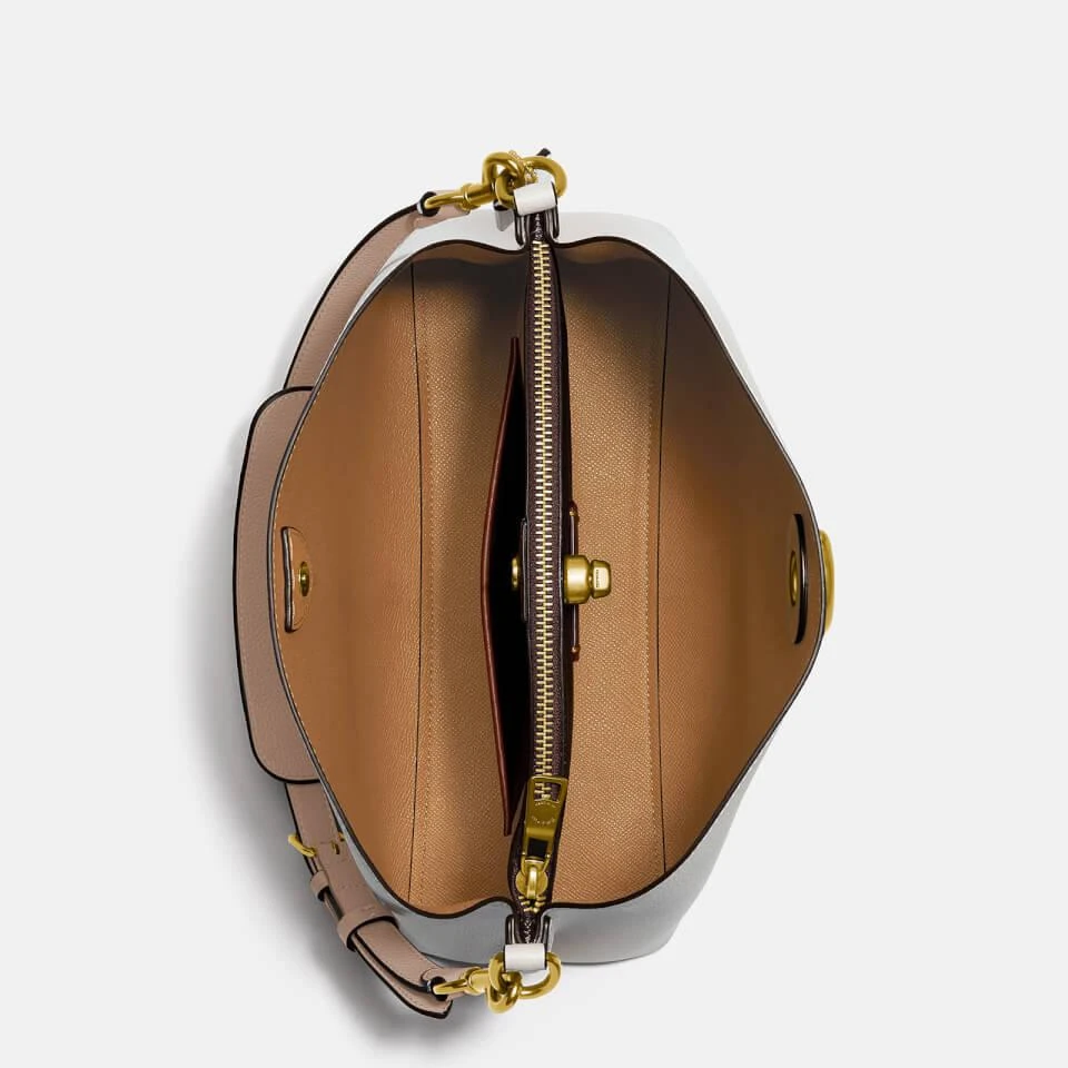 Coach Coach Colorblock Willow Pebble-Grain Leather Shoulder Bag 4