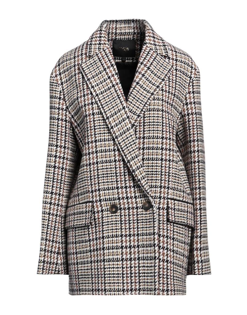 関税送料込MSGM Houndstooth Pattern Buttoned Coat MSGM MSGM Houndstooth-Pattern Long Sleeved Buttoned Coat