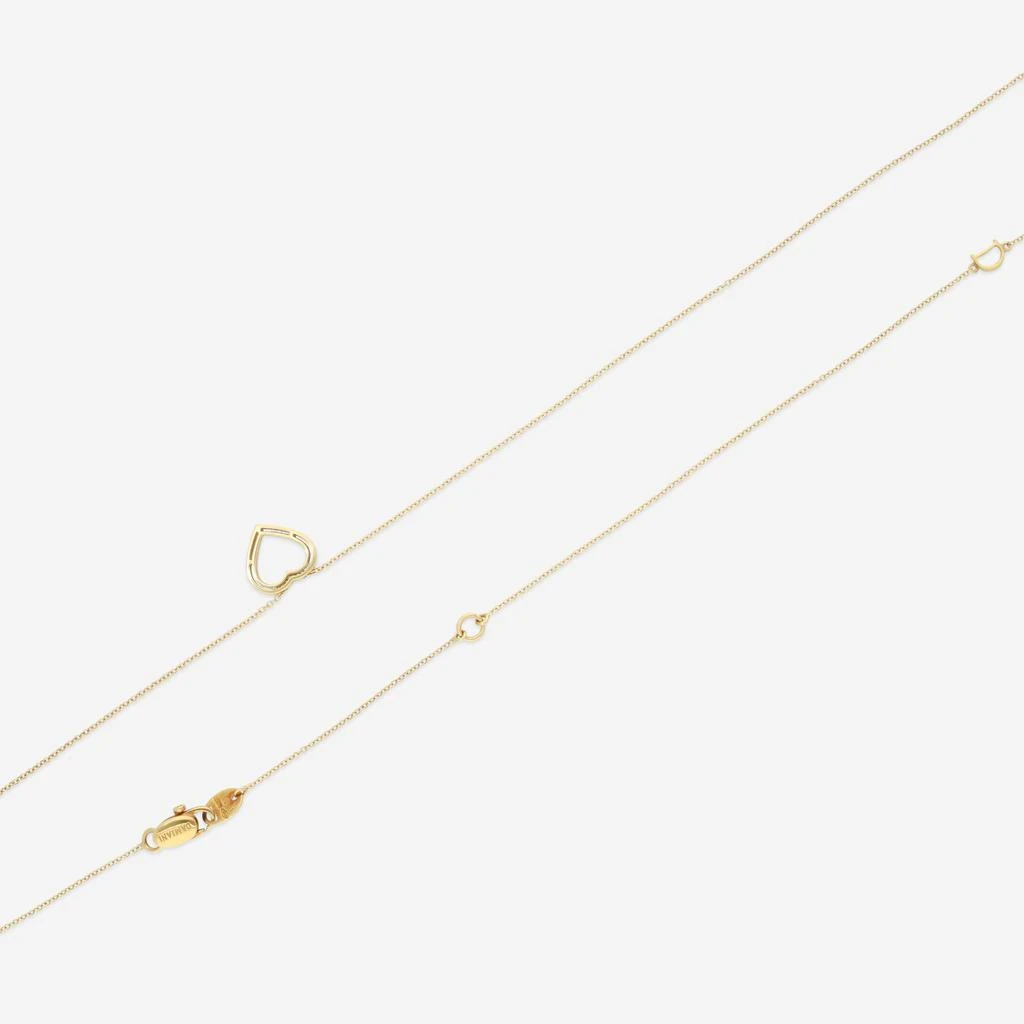 Damiani Damiani 18K Yellow Gold Diamond Heart Pendant Necklace 20077090 3
