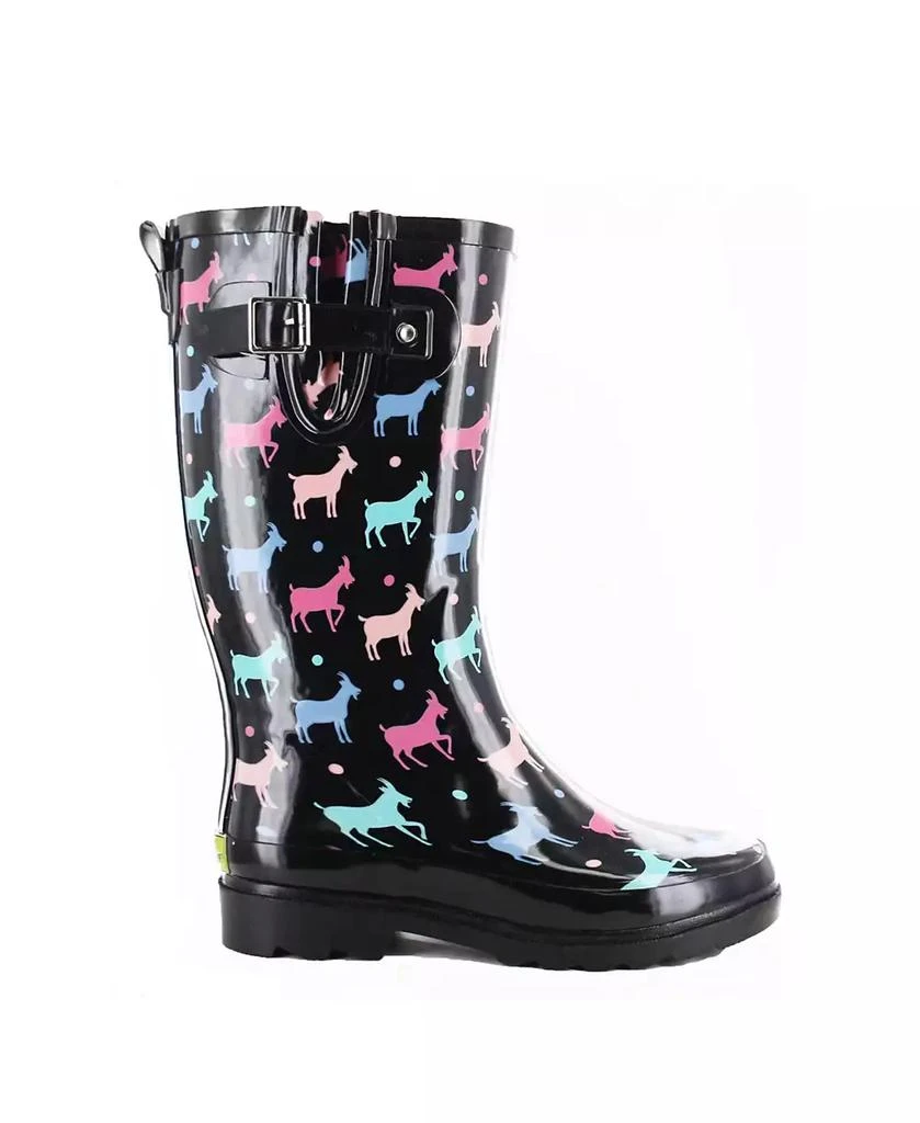 Western Chief Women's Dotty Goats Tall Rain Boot 2