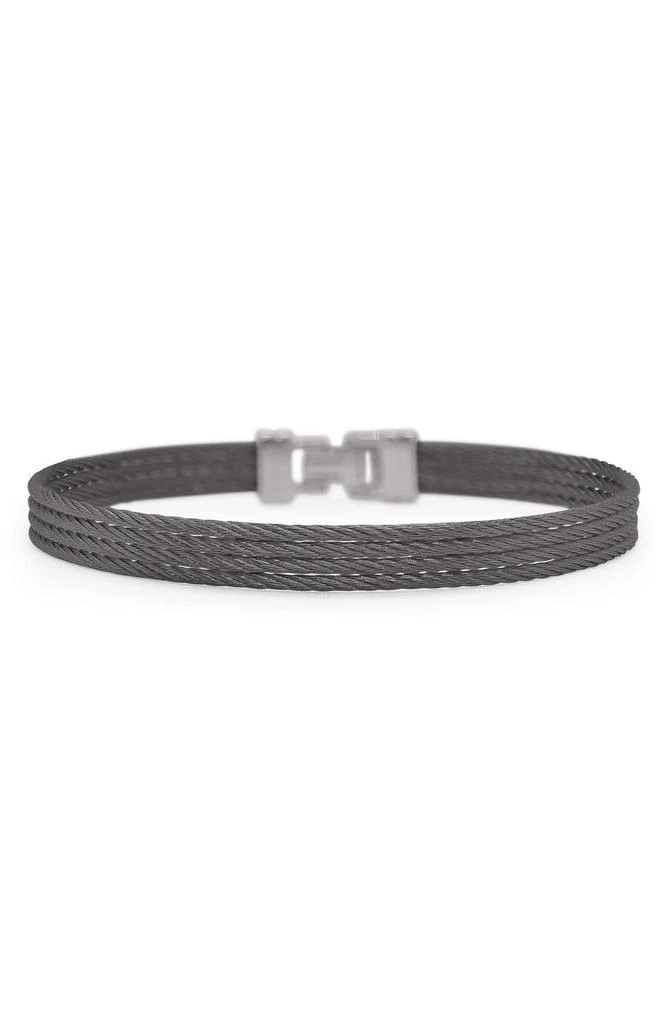 ALOR Stainless Steel 4-Row Twisted Cable Bracelet 1