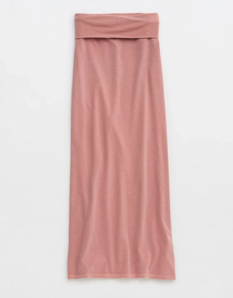 Aerie Aerie Chill Up Foldover Maxi Skirt 3